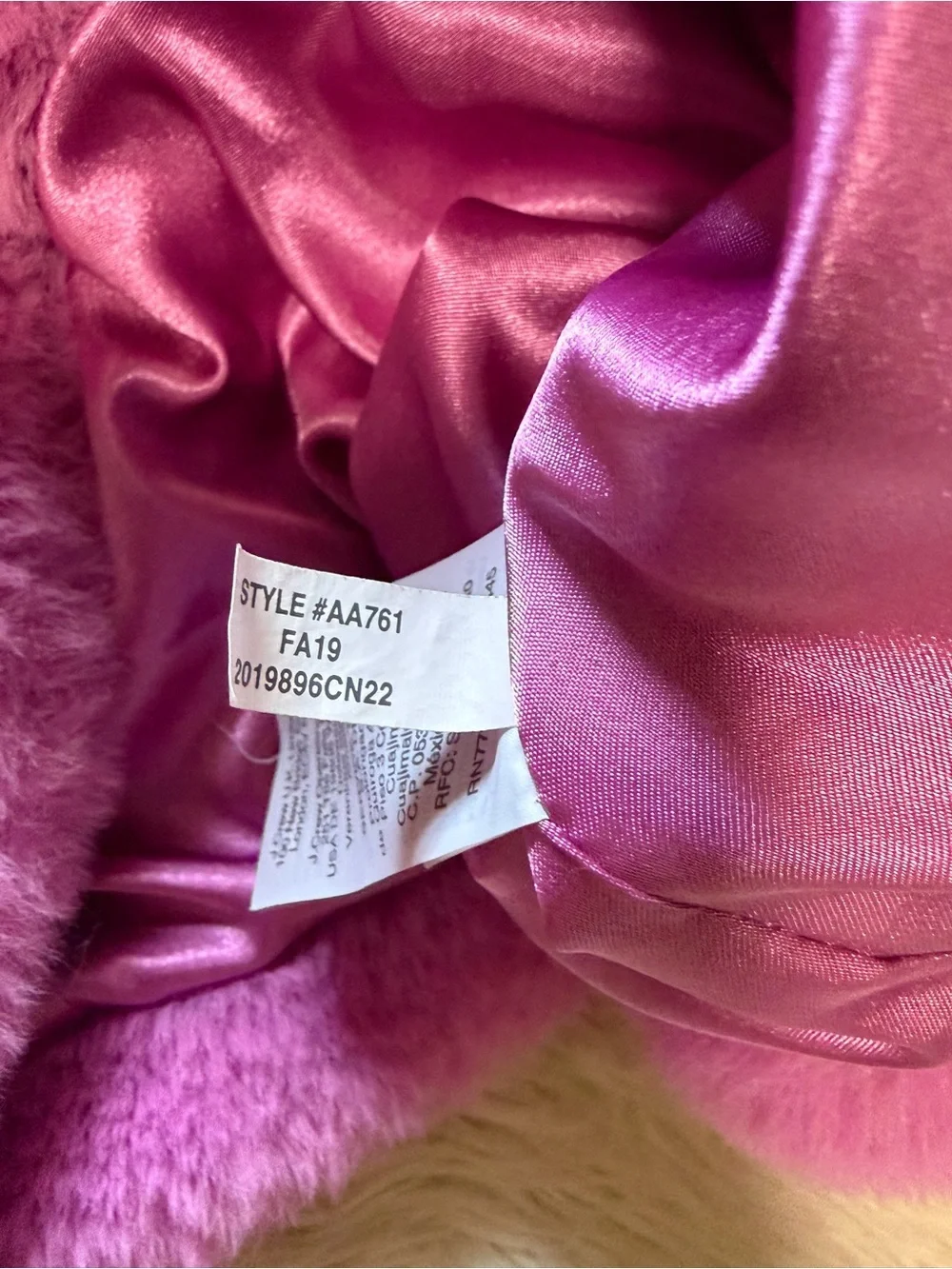 Crewcuts Orchid Faux Fur Peacoat - Size 12
